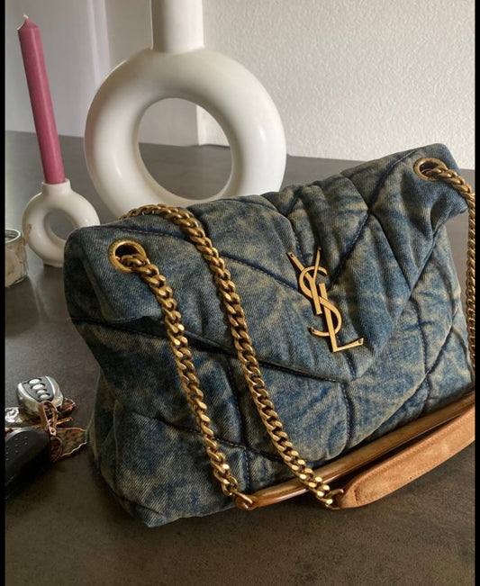 Yasmine denim shoulder bag