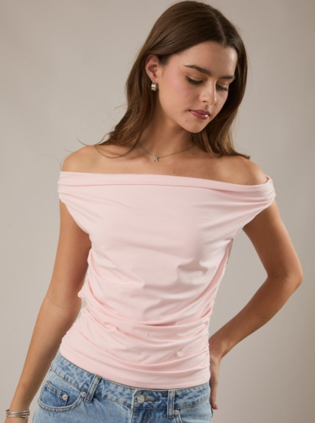 angel off the shoulder top