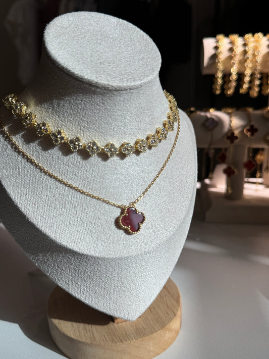 Chloe clover necklace