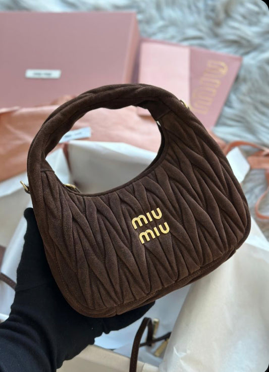** PRE ORDER SUEDE NAPPA BAG